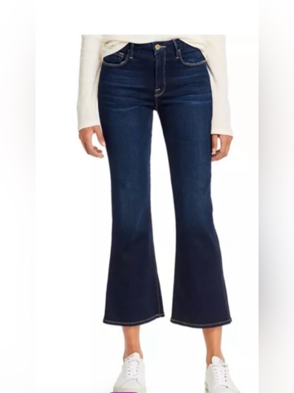 Frame Denim Le Crop Mini Boot in Cabana